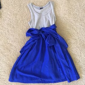 One.September gray and blue dress